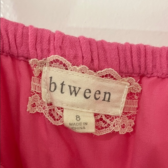 btween Pink Ruffle Strap Dress - Picture 4 of 5